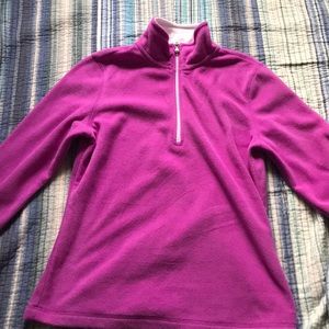 Warm purple half zip up jacket